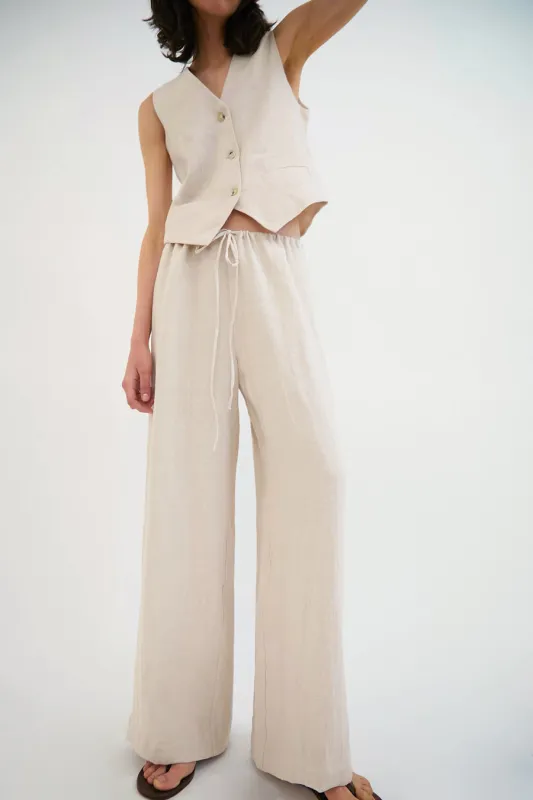 No.6 Mina Pant in Natural made by No. 6