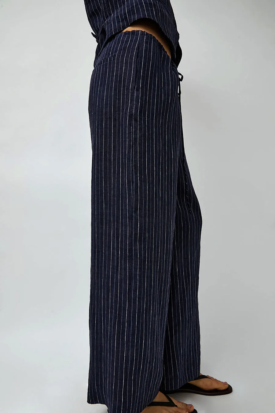 No.6 Mina Pant in Navy Pinstripe sold by No. 6 product image thumbnail 2