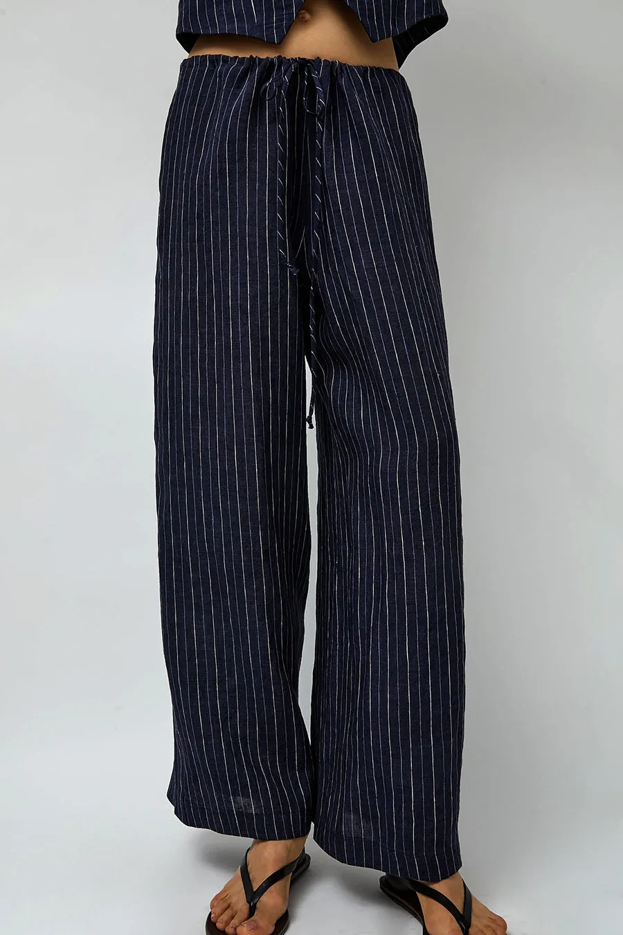 No.6 Mina Pant in Navy Pinstripe sold by No. 6 product image thumbnail 5