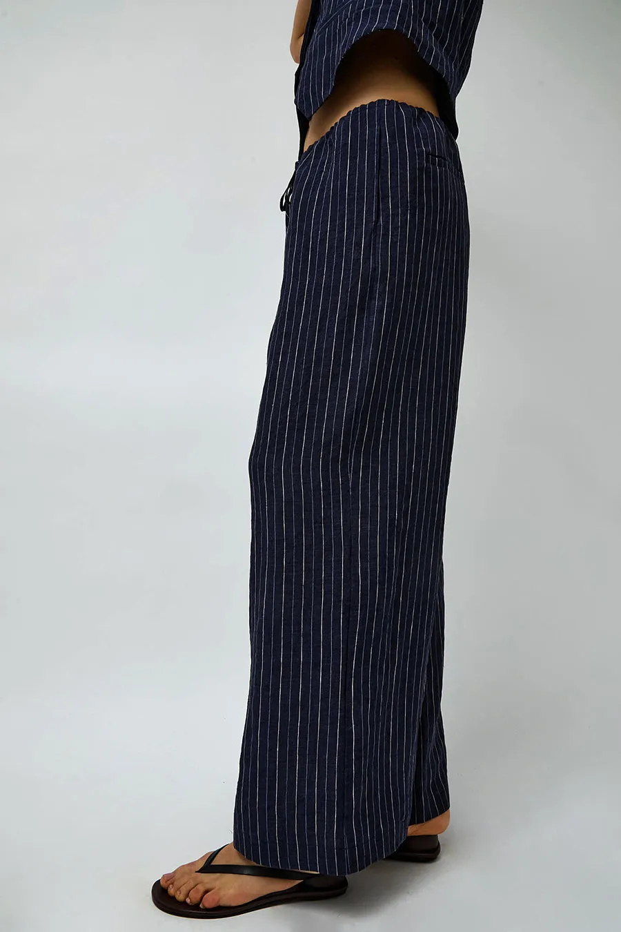 No.6 Mina Pant in Navy Pinstripe sold by No. 6 product image thumbnail 4