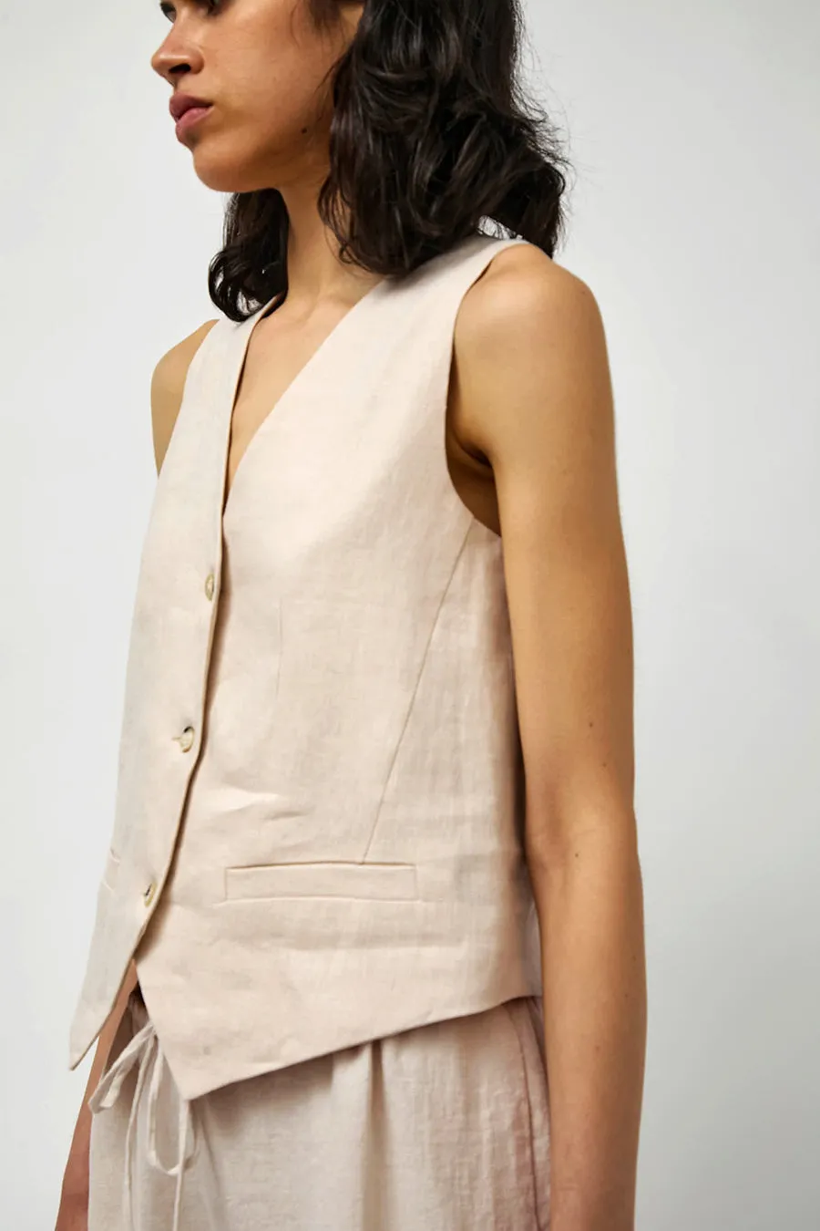 No.6 Martin Vest in Natural sold by No. 6 product image thumbnail 2