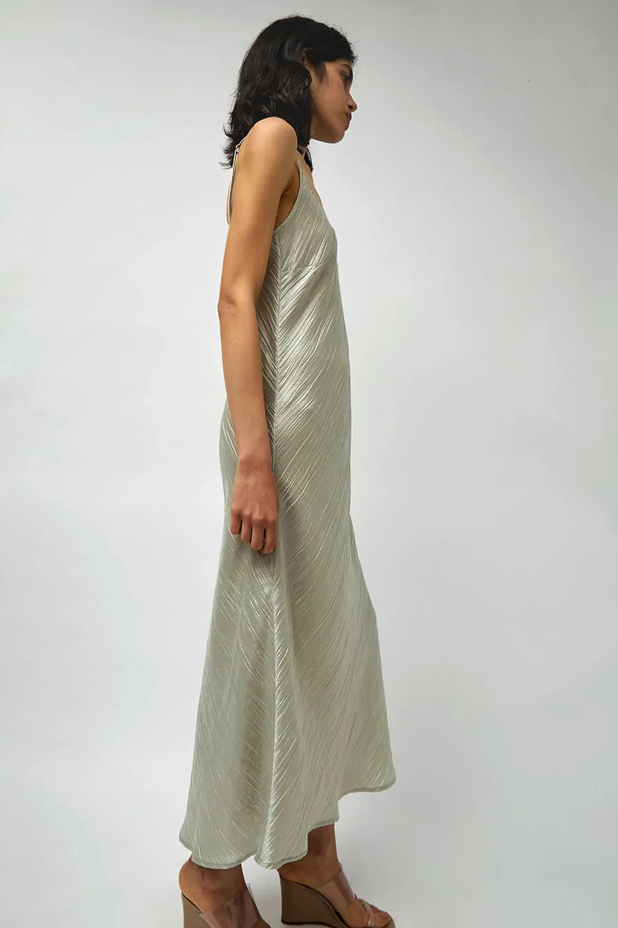 No.6 Elle Slip Dress in Silver sold by No. 6 product image thumbnail 4