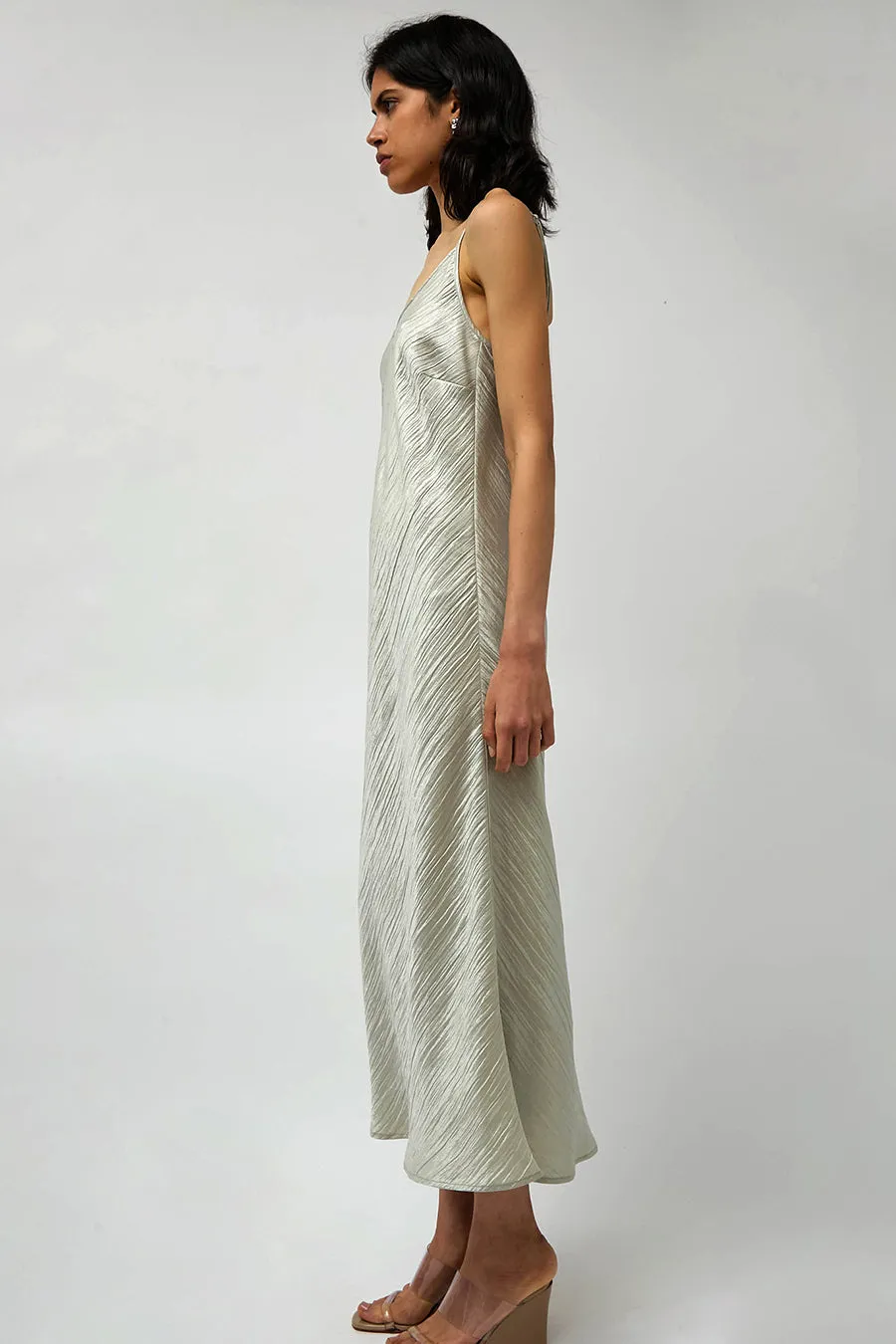 No.6 Elle Slip Dress in Silver sold by No. 6 product image thumbnail 5