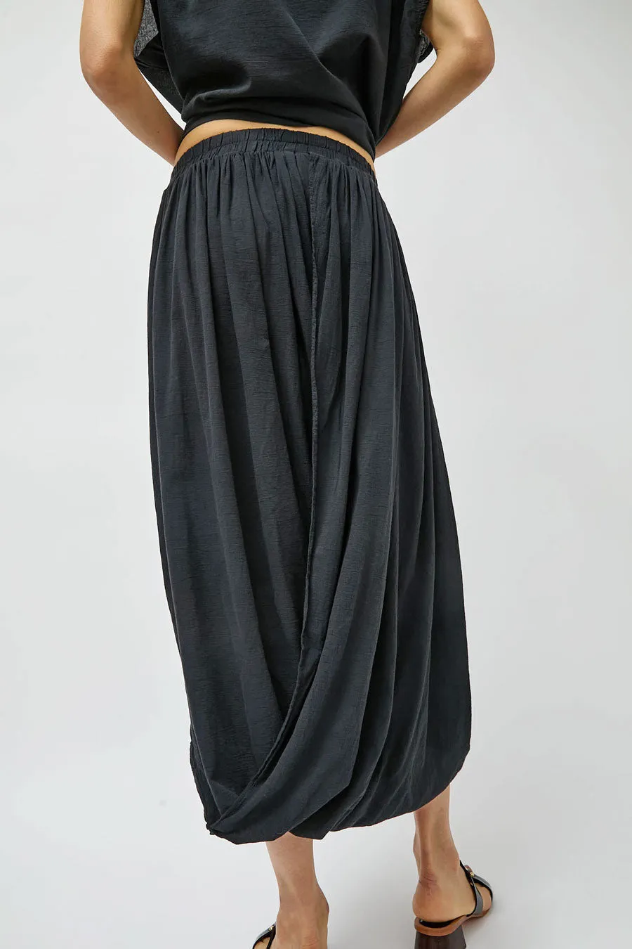 Black Crane Greek Column Skirt in Sumi Black sold by No. 6 product image thumbnail 5