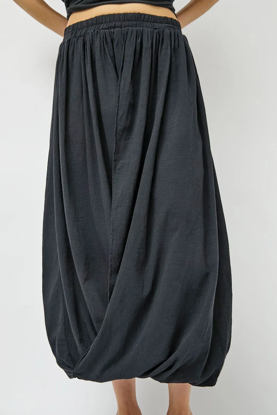 Black Crane Greek Column Skirt in Sumi Black sold by No. 6 product image thumbnail 3