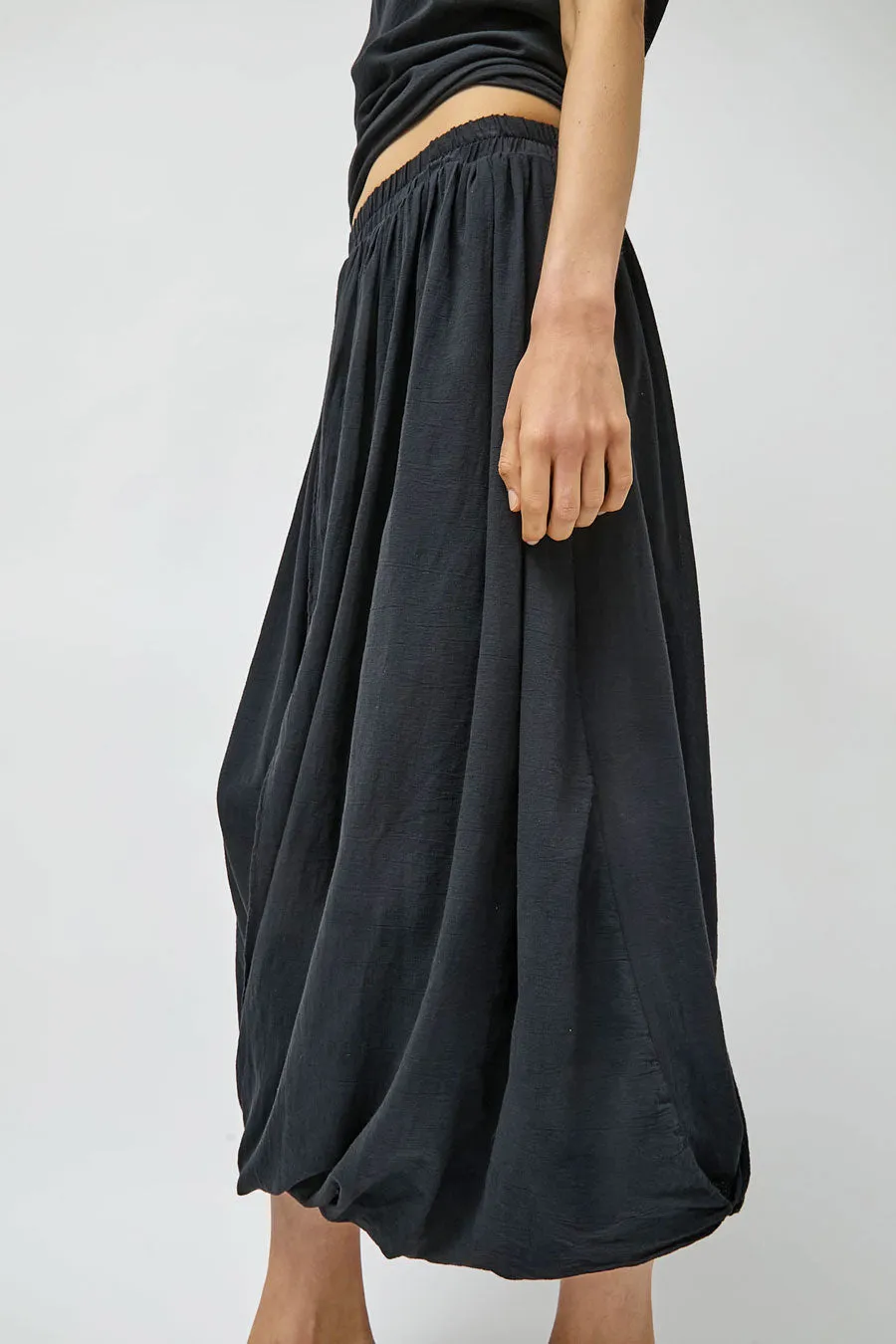 Black Crane Greek Column Skirt in Sumi Black sold by No. 6 product image thumbnail 2