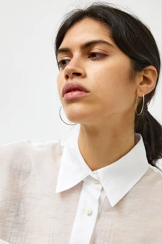 Saskia Diez Wire Earrings No.2 in Gold made by No. 6