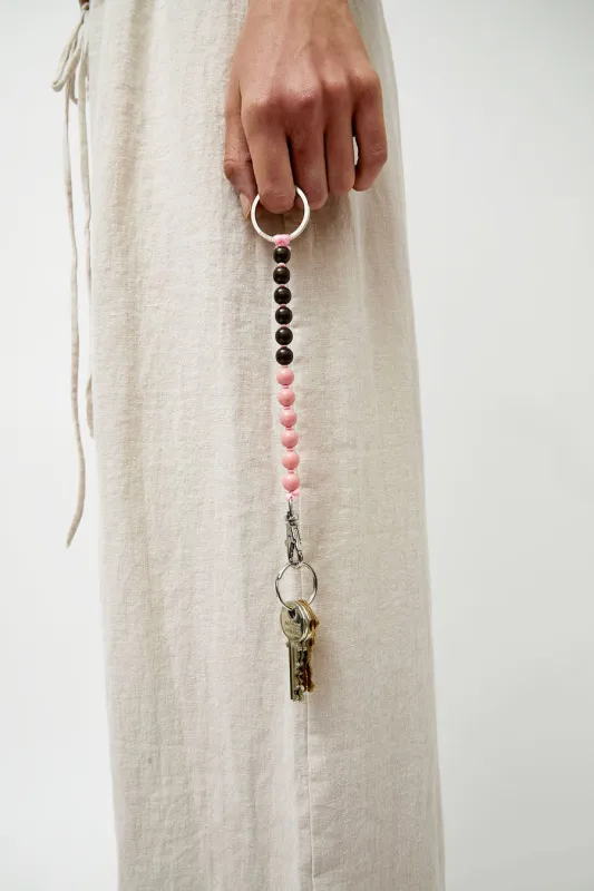 Ina Seifart Perlen Short Keychain in Blush Duo made by Ina.seifart
