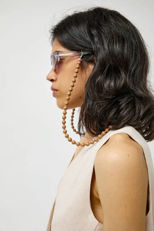 Ina Seifart Glasses Chain in Mocca made by Ina.seifart