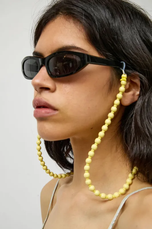 Ina Seifart Glasses Chain in Pastel Yellow made by Ina.seifart