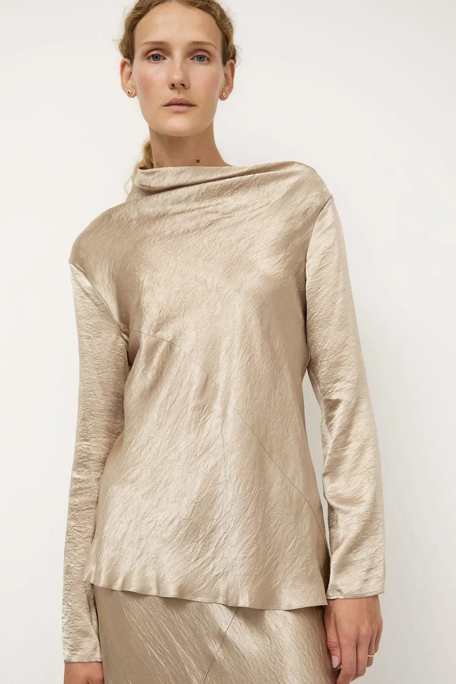 Lauren Manoogian Luster Top in Champagne sold by No. 6