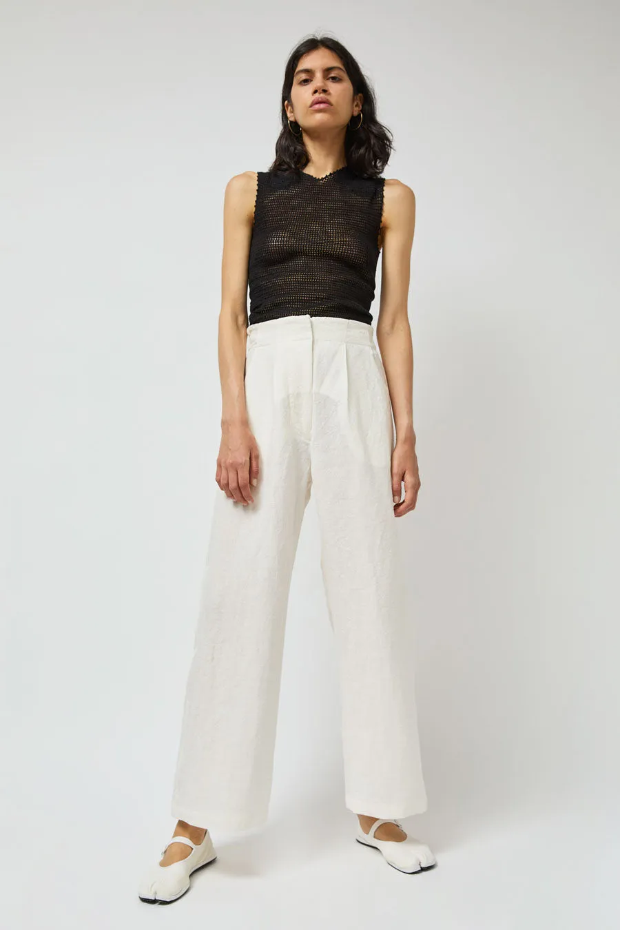 Zii Ropa Rea Pant in White sold by No. 6