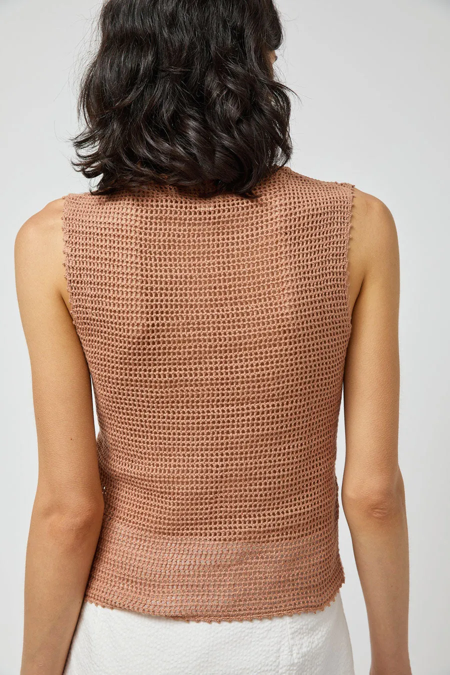 Zii Ropa Nia Crochet Top in Terracotta sold by No. 6 product image thumbnail 5