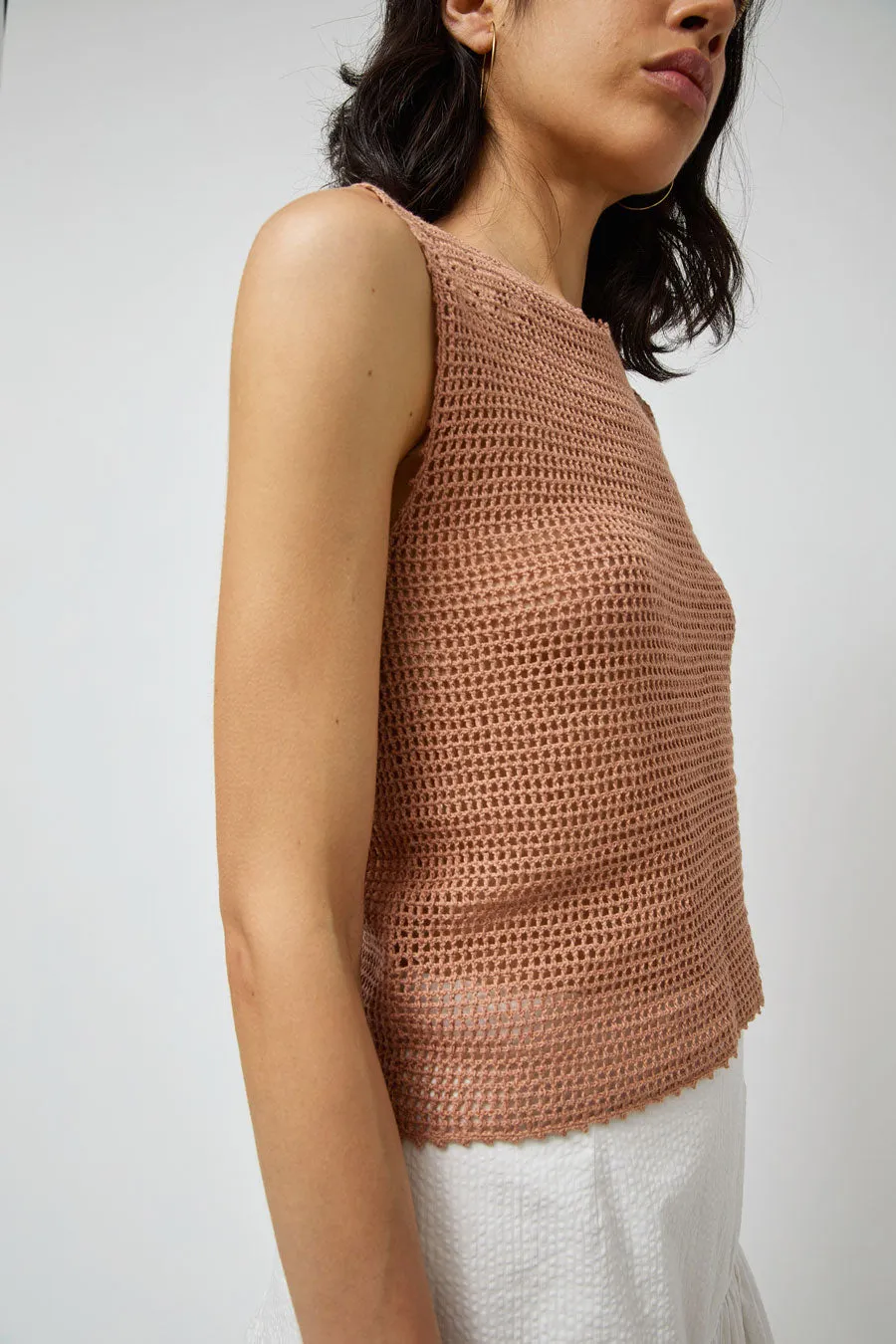 Zii Ropa Nia Crochet Top in Terracotta sold by No. 6 product image thumbnail 4