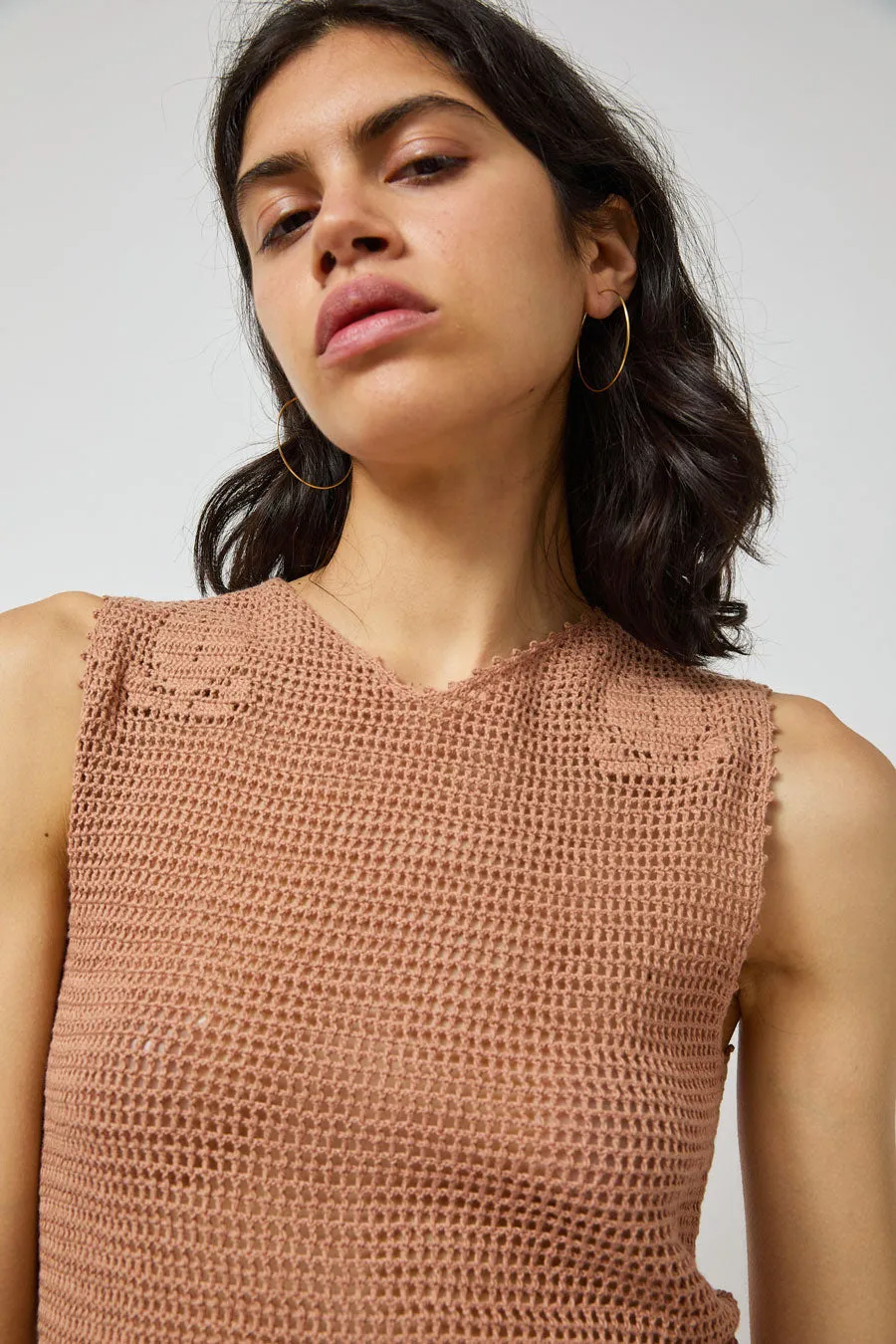 Zii Ropa Nia Crochet Top in Terracotta sold by No. 6 product image thumbnail 3
