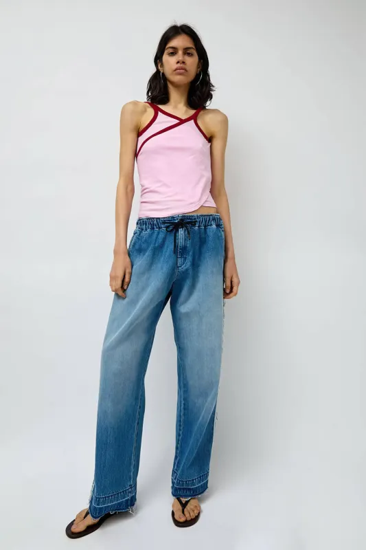 Façon Jacmin Pieter Pyjama Pants in Washed Blue Denim made by No. 6
