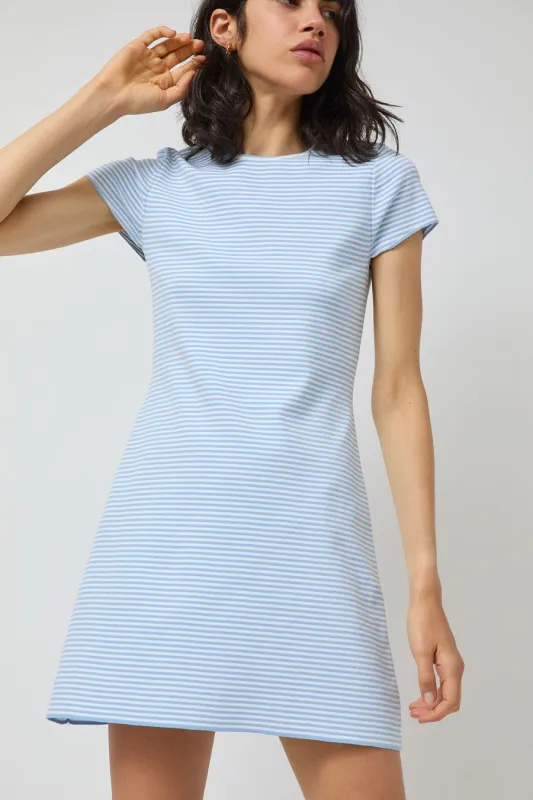 Ciao Lucia Juliana Dress in Periwinkle Stripe made by Ciao Lucia