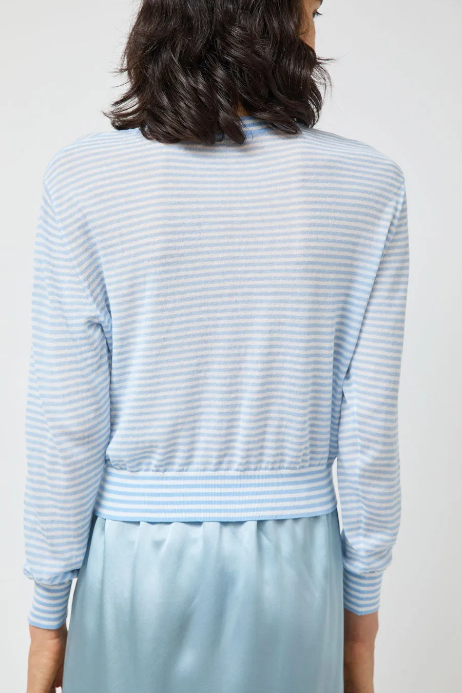 Ciao Lucia Hydra Cardigan in Periwinkle Stripe sold by No. 6 product image thumbnail 5