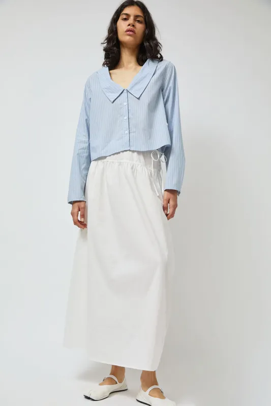 Deiji Studios Maxi Skirt in White Texture made by Deiji Studios