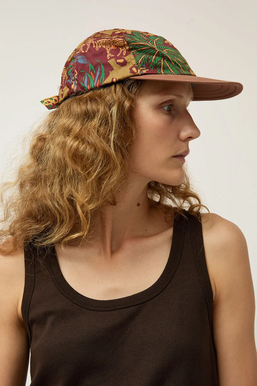 DECHO Cotton Cap in Brown Print sold by No. 6
