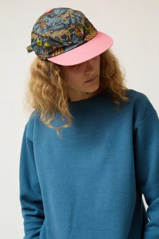 DECHO Cotton Cap in Gray Pink Print made by No. 6