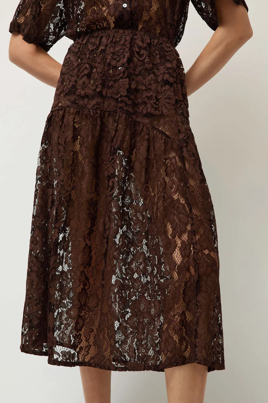 A Bronze Age Field Skirt in Americano Lace sold by No. 6 product image thumbnail 3