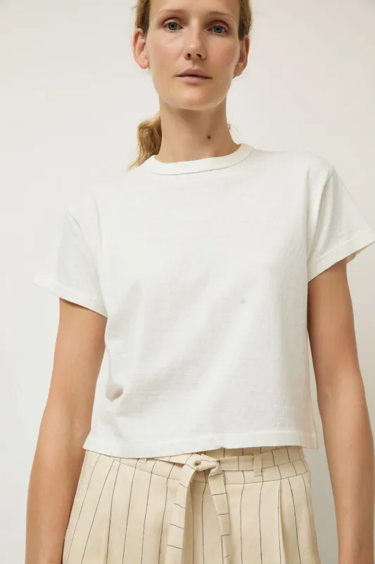 Sunray Hi'aka Short Sleeve T Shirt in Off White made by No. 6