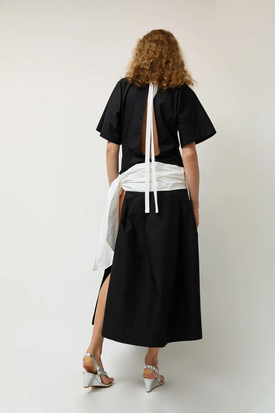 Michelle Del Rio Louise Dress in Black and White sold by No. 6 product image thumbnail 5