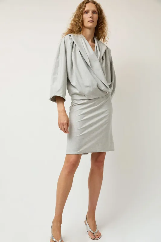 Michelle Del Rio Elena Skirt in Grey made by No. 6