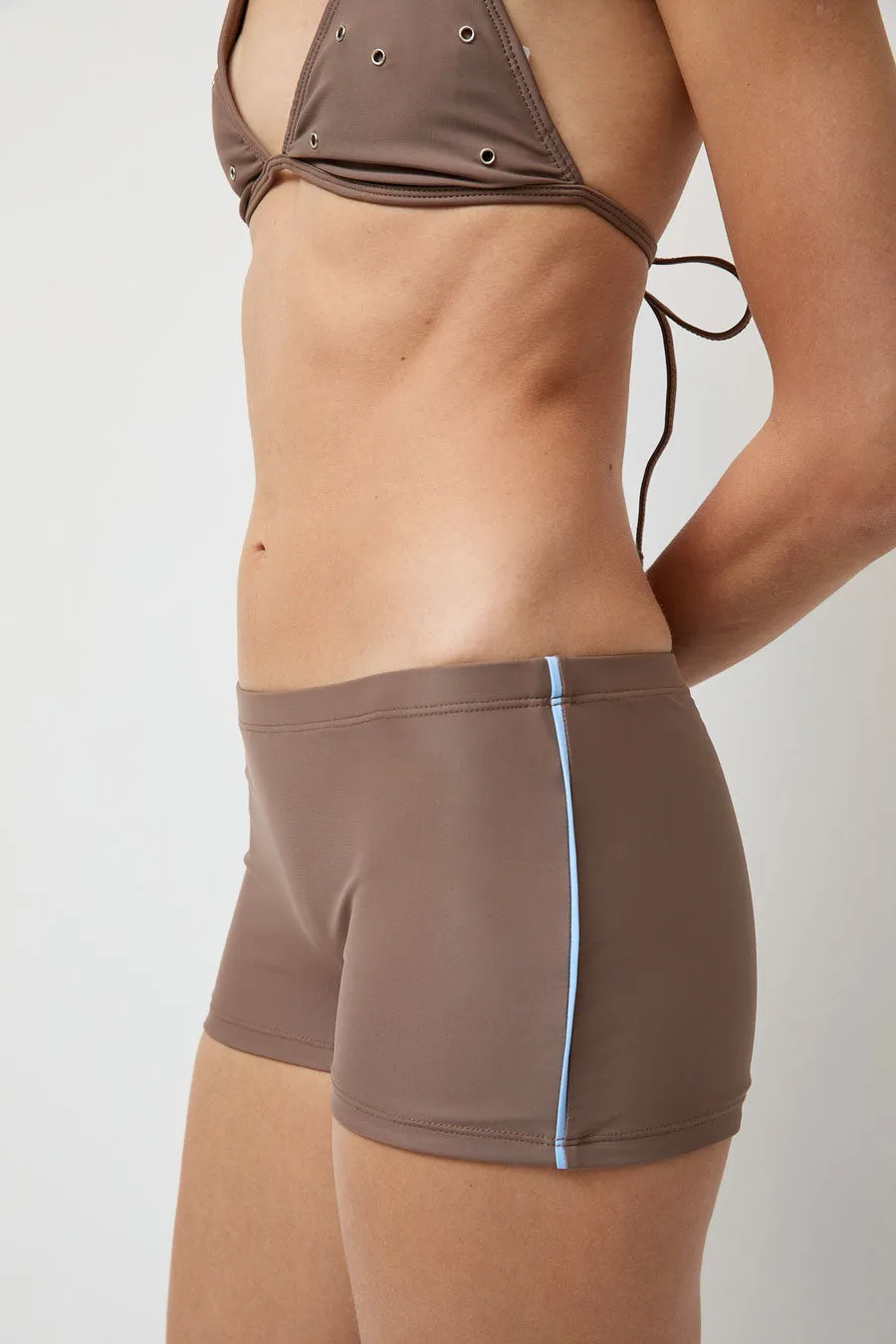 Hakea Mini Short in Latte and Light Blue sold by No. 6 product image thumbnail 2