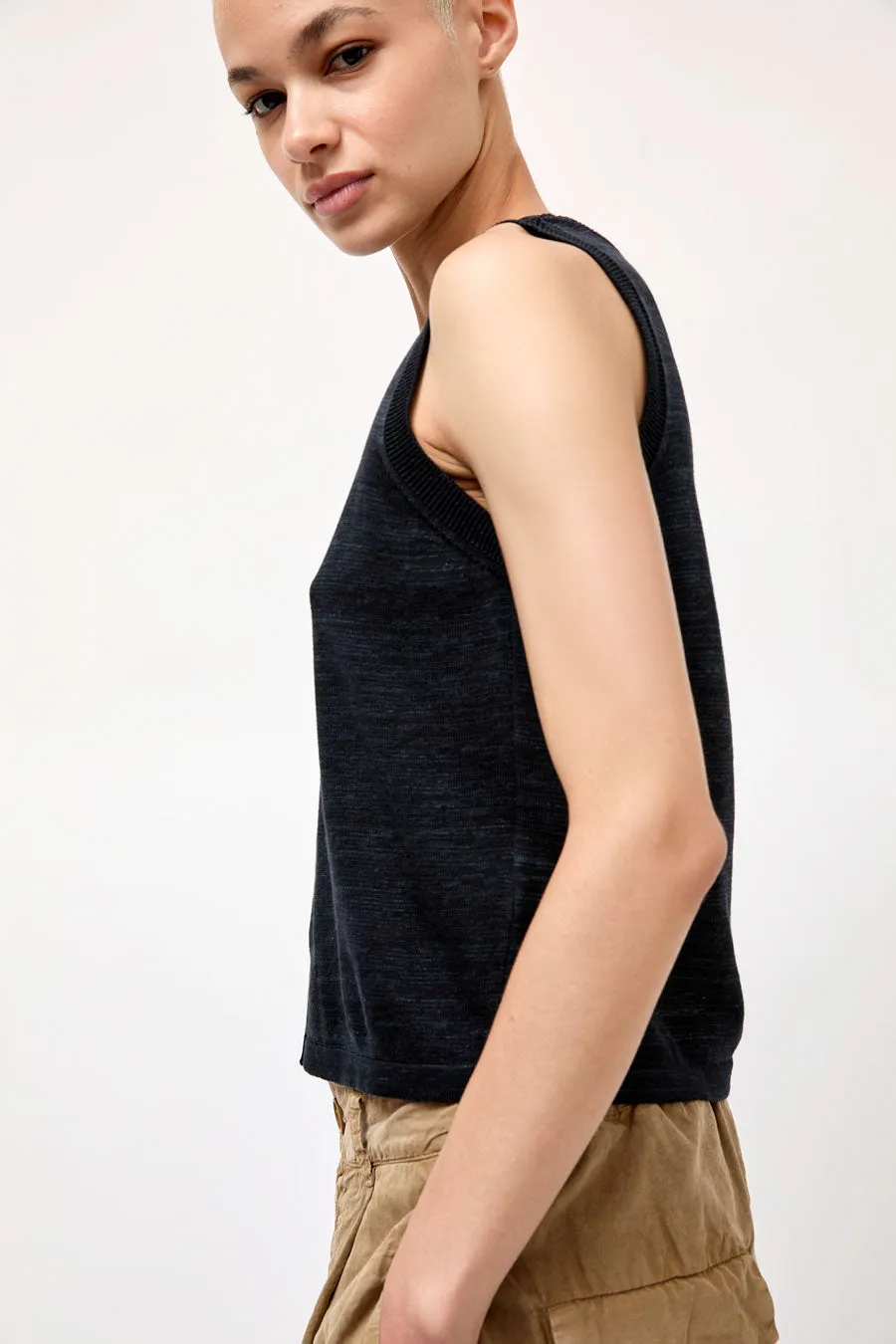 YMC Dot Knit Vest in Black Marl sold by No. 6 product image thumbnail 2