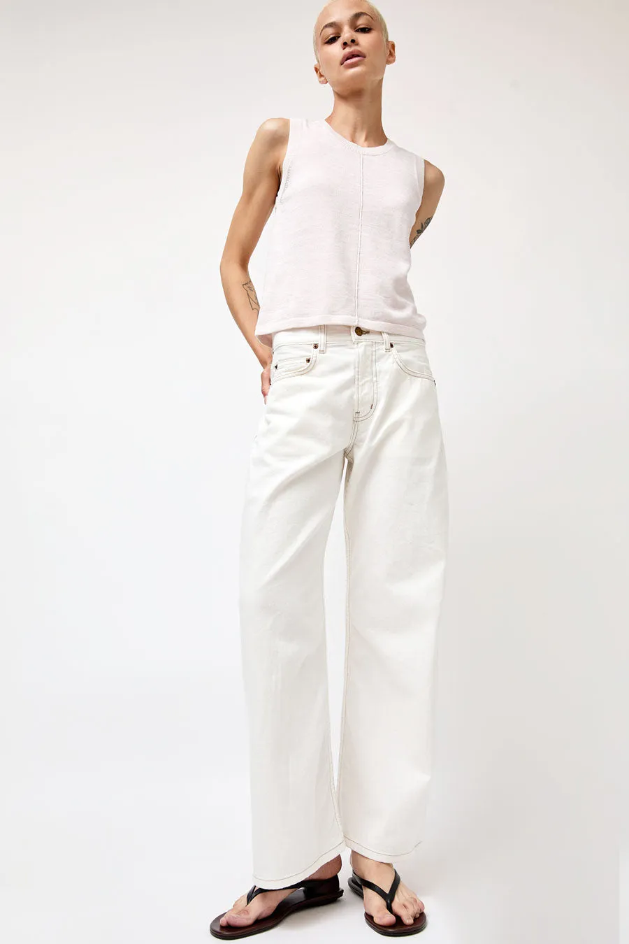 B Sides Floppy Jean in Chalk White sold by No. 6
