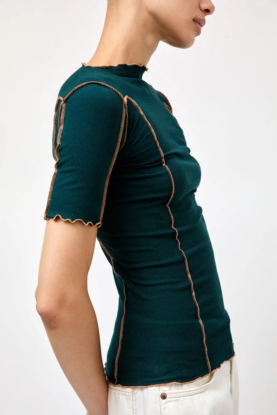 Baserange Omato 3/4 Tee Shirt in Hirsu Green sold by No. 6 product image thumbnail 2