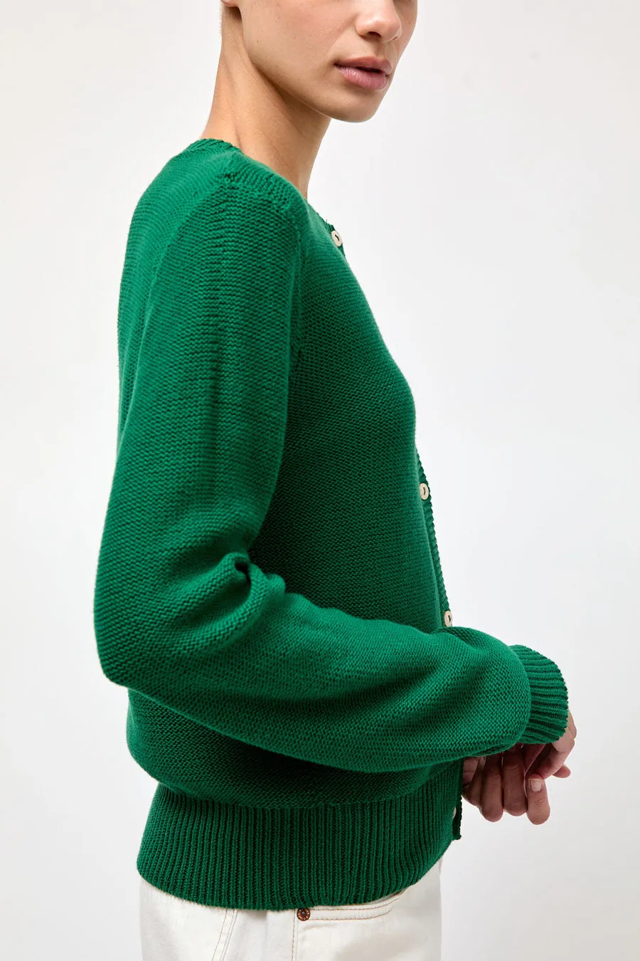 Baserange Tier Cardigan in Calla Green sold by No. 6 product image thumbnail 2