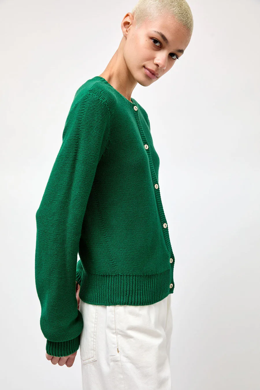 Baserange Tier Cardigan in Calla Green sold by No. 6 product image thumbnail 5