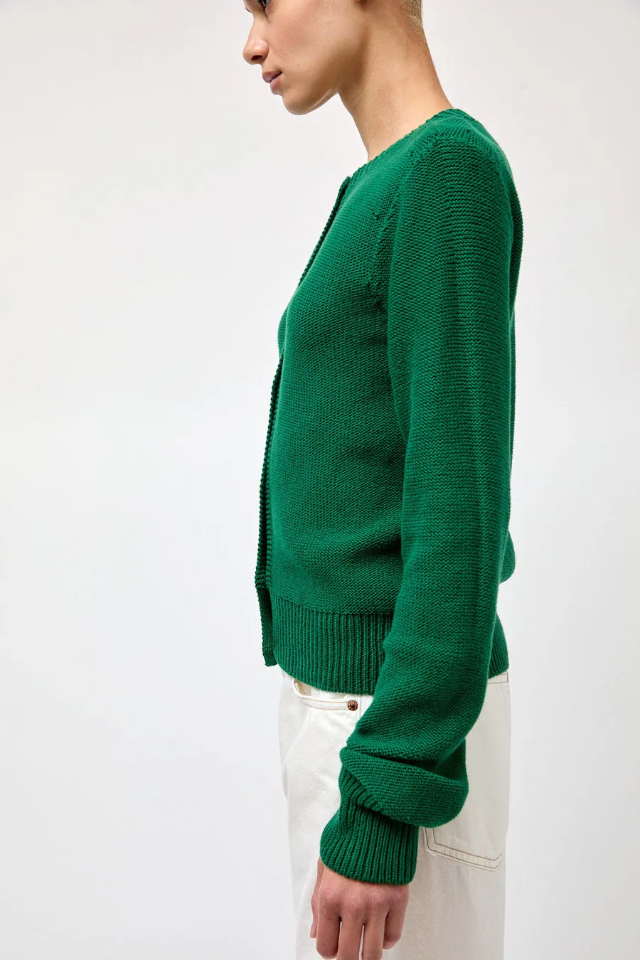 Baserange Tier Cardigan in Calla Green sold by No. 6 product image thumbnail 4