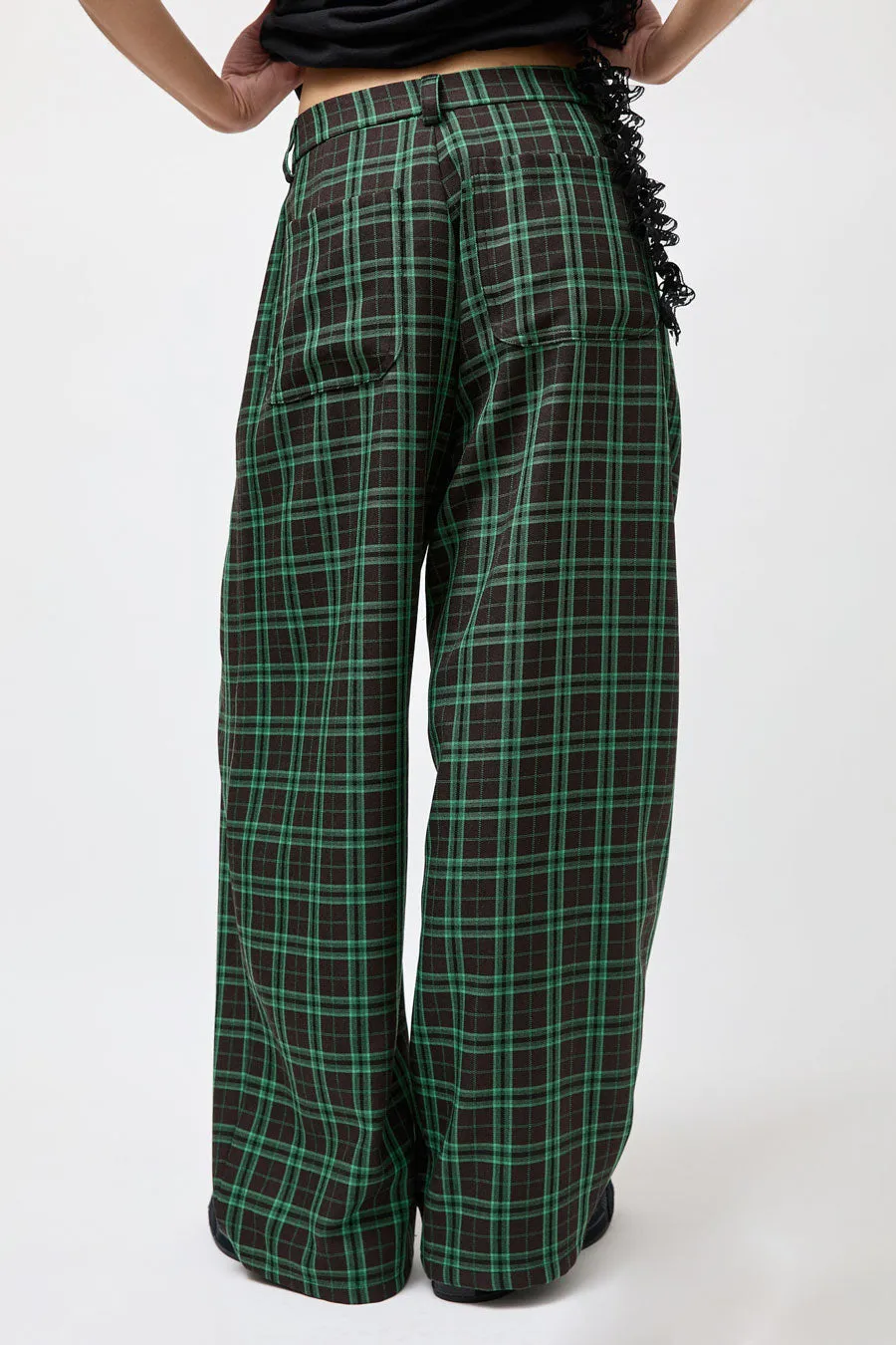 Collina Strada Catchfly Pant in Jade Plaid sold by No. 6 product image thumbnail 4