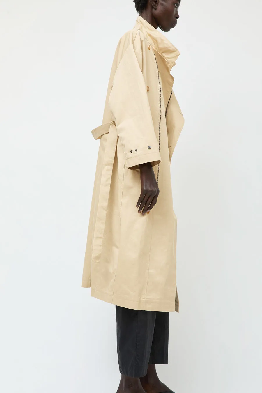 Deiji Studios Longline Jacket in Beige sold by No. 6 product image thumbnail 4