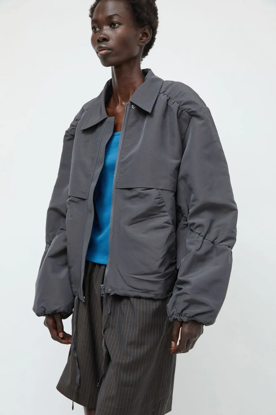 Deiji Studios Gathered Jacket in Slate sold by No. 6 product image thumbnail 3