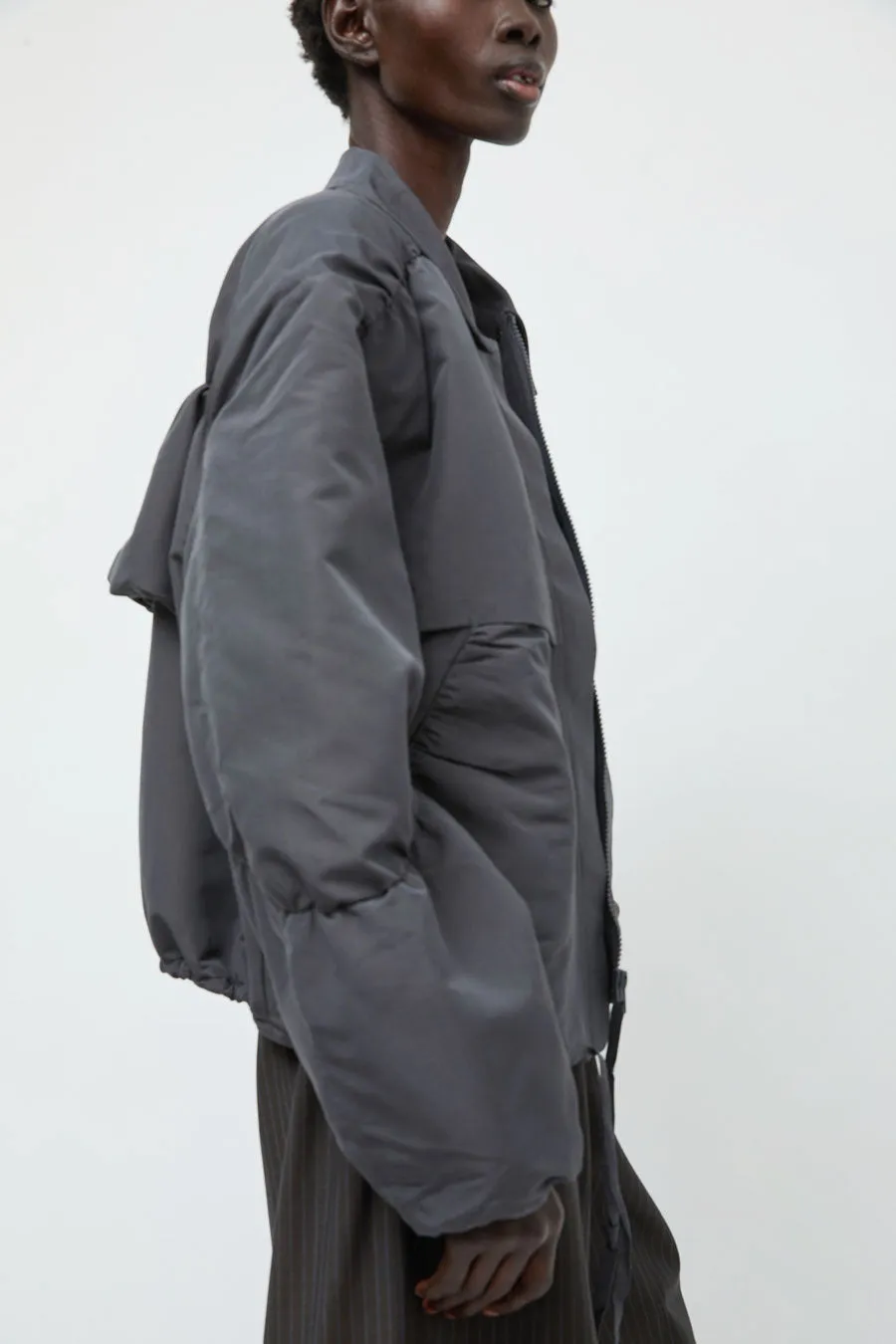 Deiji Studios Gathered Jacket in Slate sold by No. 6 product image thumbnail 4