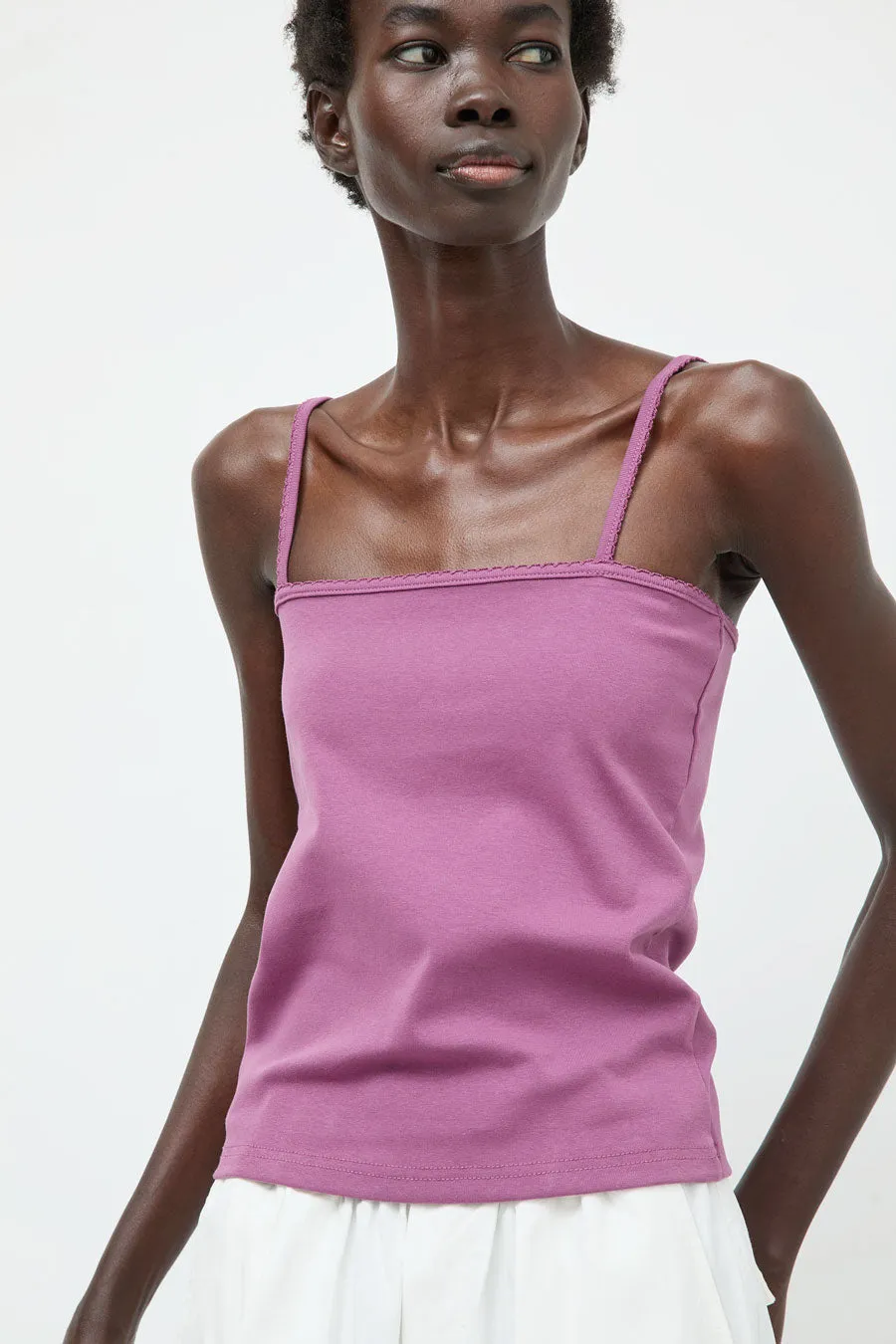 Deiji Studios Scallop Tank in Berry sold by No. 6