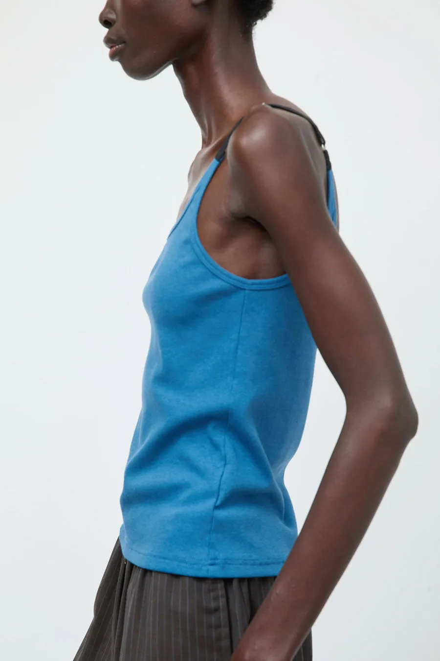 Deiji Studios Rib Jersey Tank in Azure sold by No. 6 product image thumbnail 2