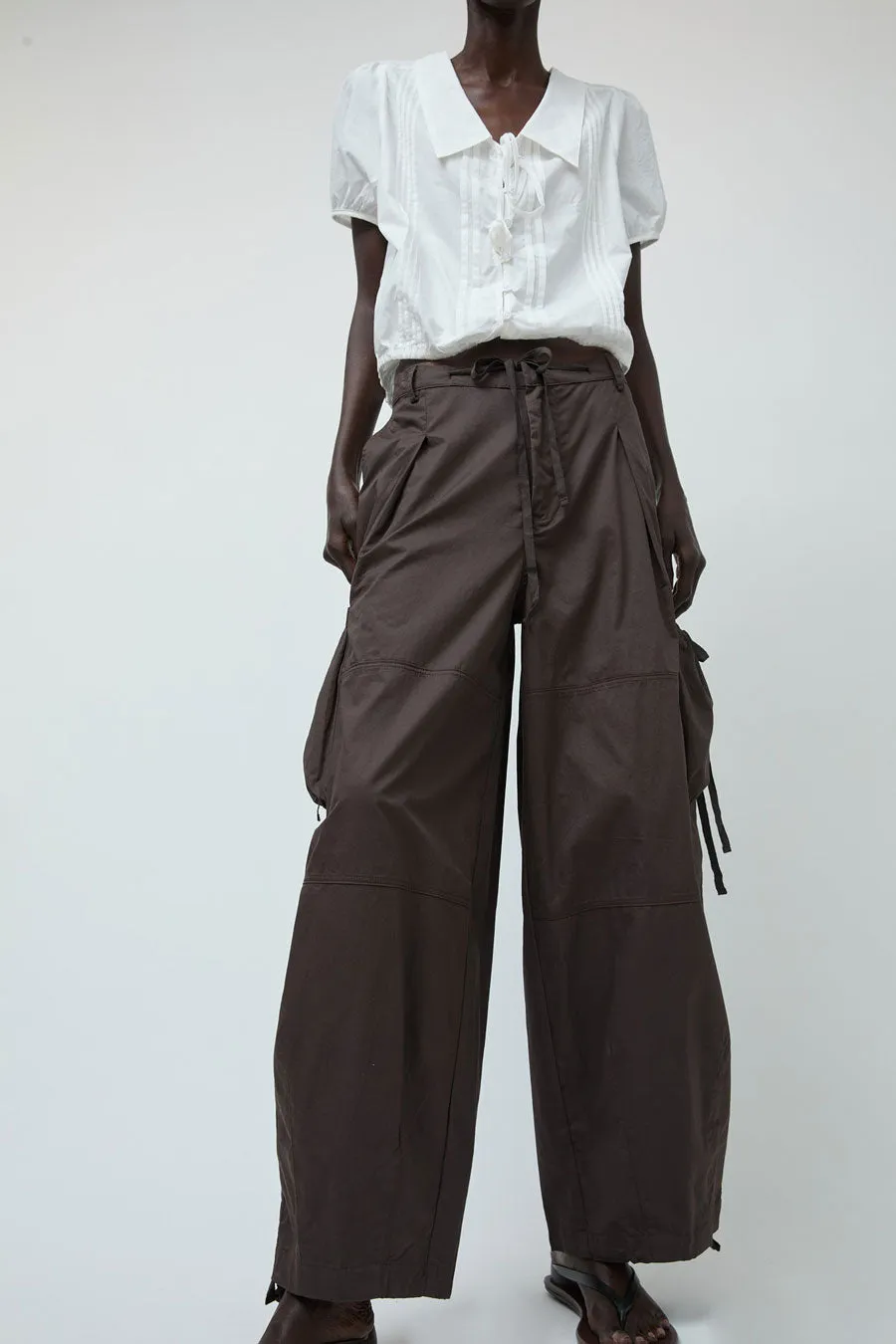Deiji Studios Cargo Pant in Carob sold by No. 6