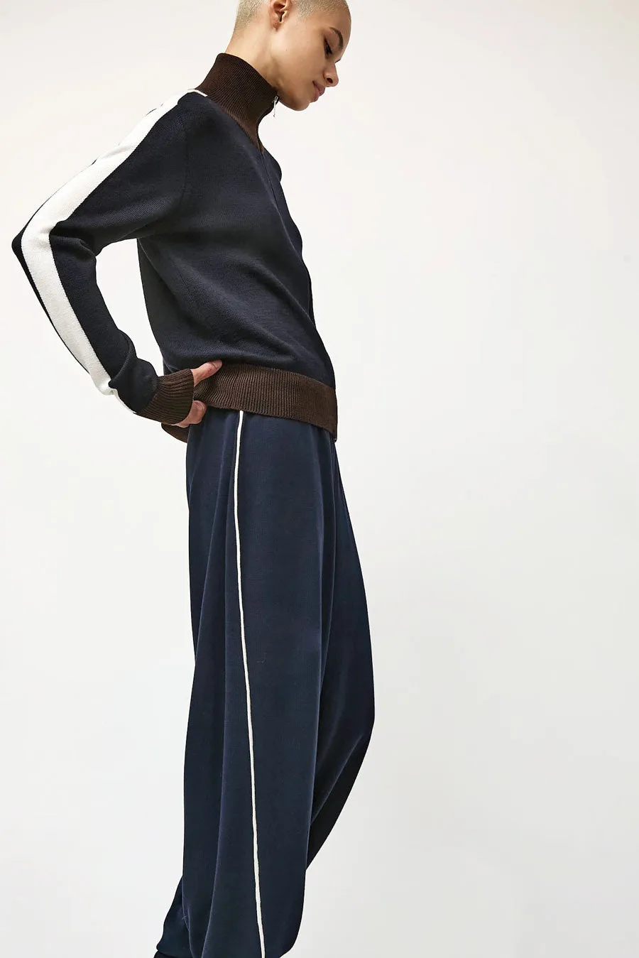 CORDERA Merino Wool Sporty Cardigan in Navy sold by No. 6 product image thumbnail 5