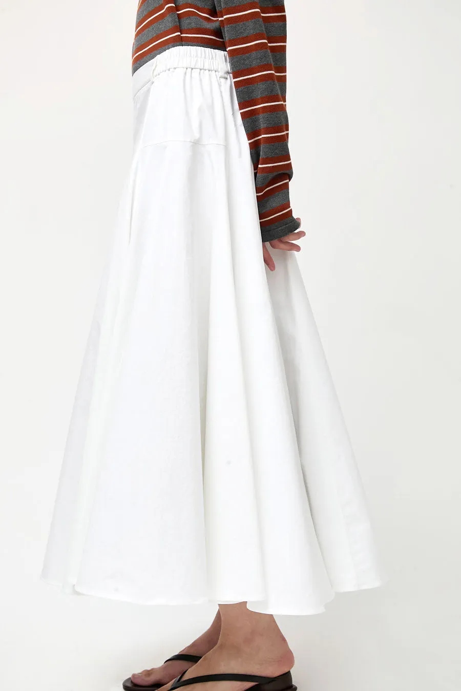 CORDERA Cotton Voluminous Skirt in White sold by No. 6 product image thumbnail 2