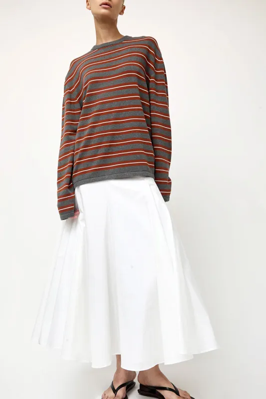 CORDERA Cotton Voluminous Skirt in White made by Cordera