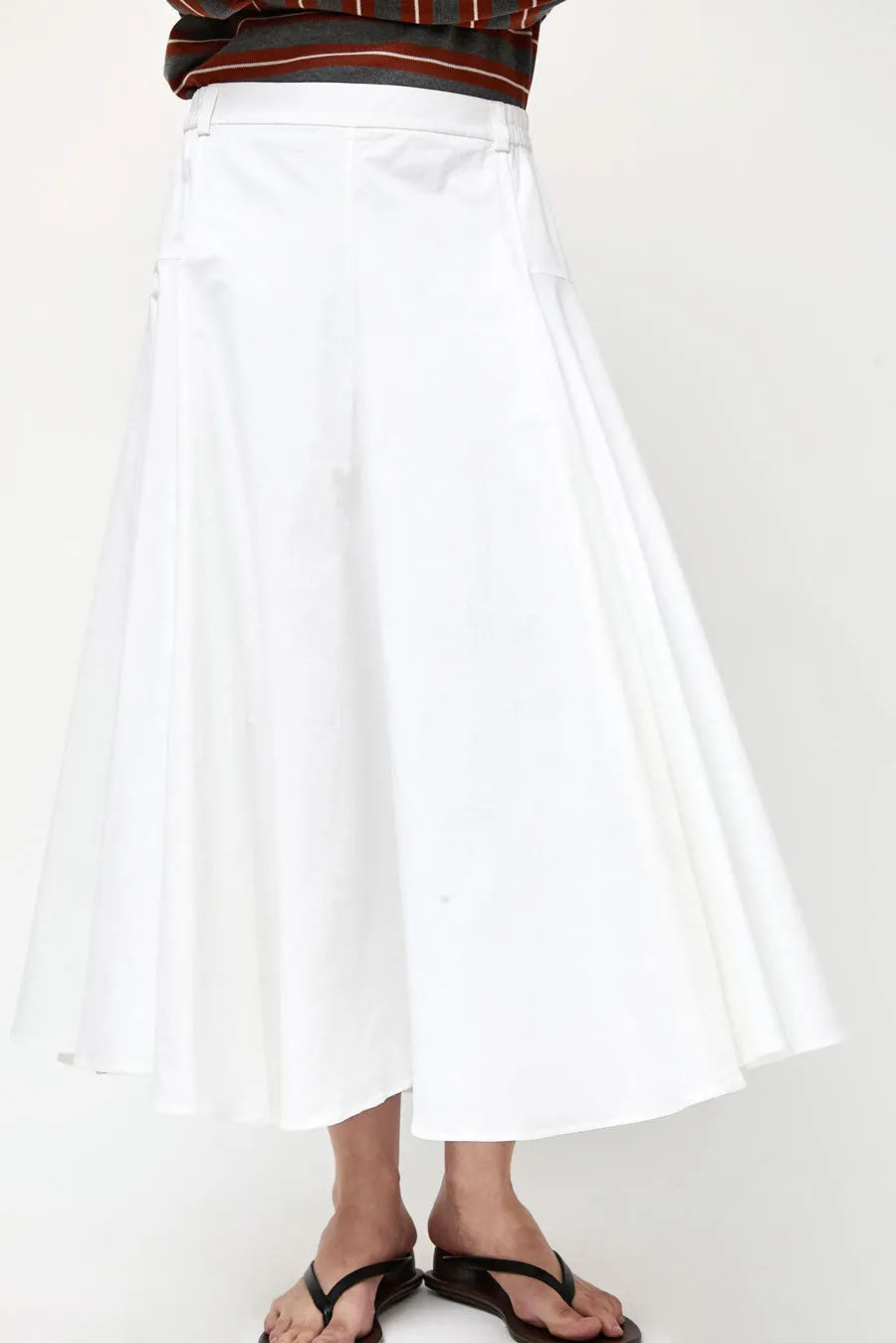 CORDERA Cotton Voluminous Skirt in White sold by No. 6 product image thumbnail 3