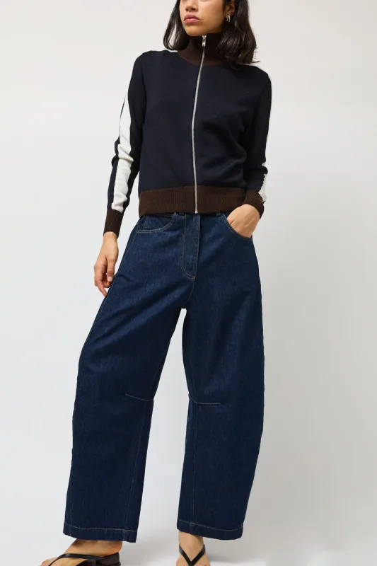 CORDERA Curved Baggy Jeans in Denim made by Cordera