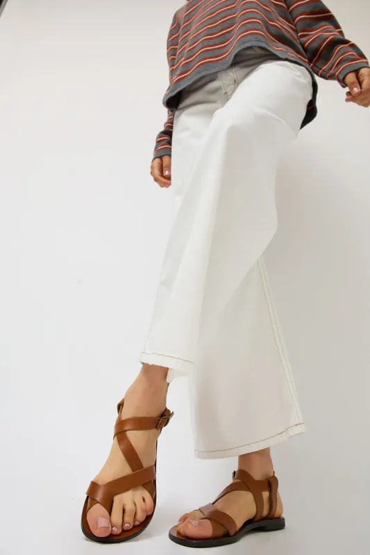 Maria Farro Lera Sandal in Caramel made by No. 6