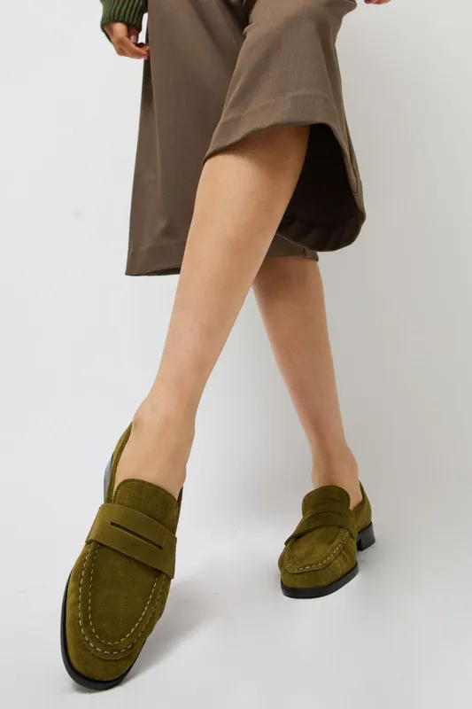 ATP Atelier Airola Loafer in Muschio Suede made by ATP Atelier